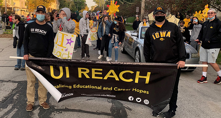 UI REACH group at Iowa homecoming 2021