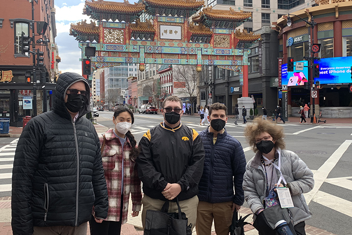 UI REACH student council members enjoy a trip to China Town