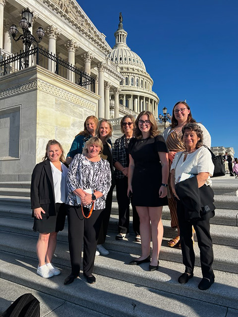Rose stands with other atendees of ANCOR’s Hill Day.