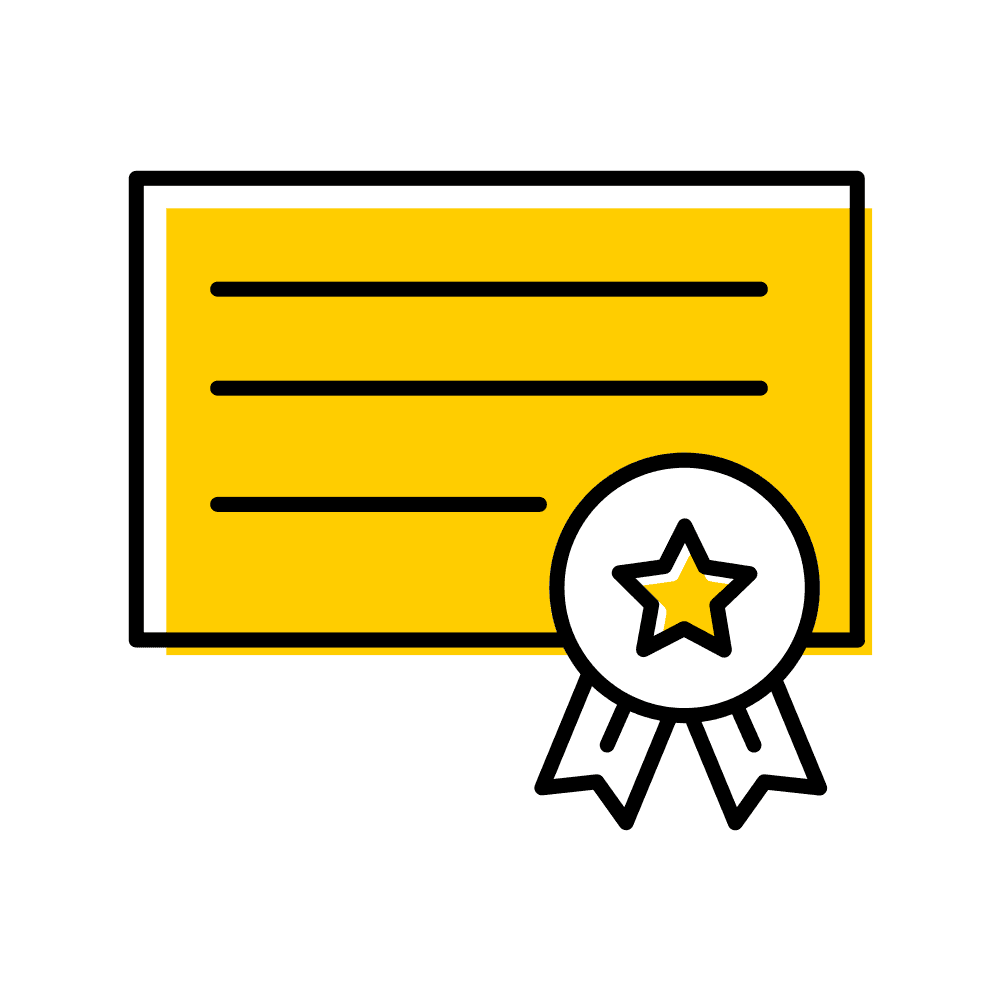 Award certificate graphic