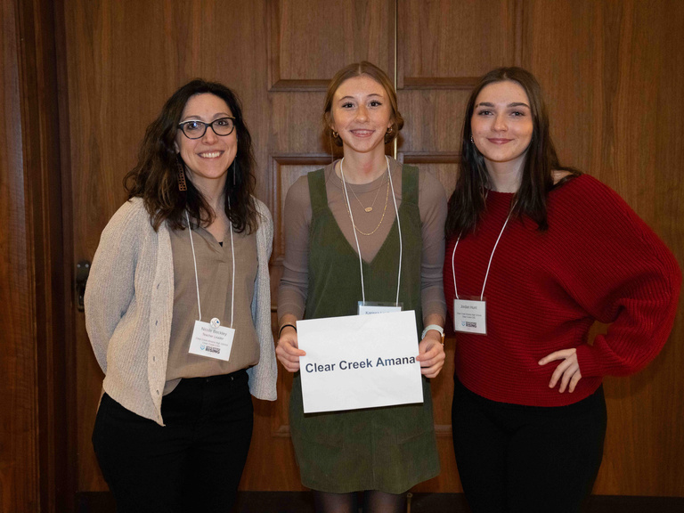 Clear Creek Amana students at the 2026 Educators Rising State Conference & Competition