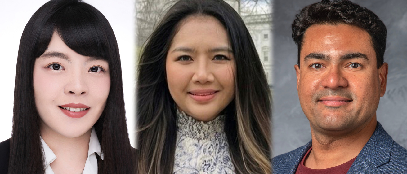 Three side-by-side portrait of Teaching and Learning Graduate Students