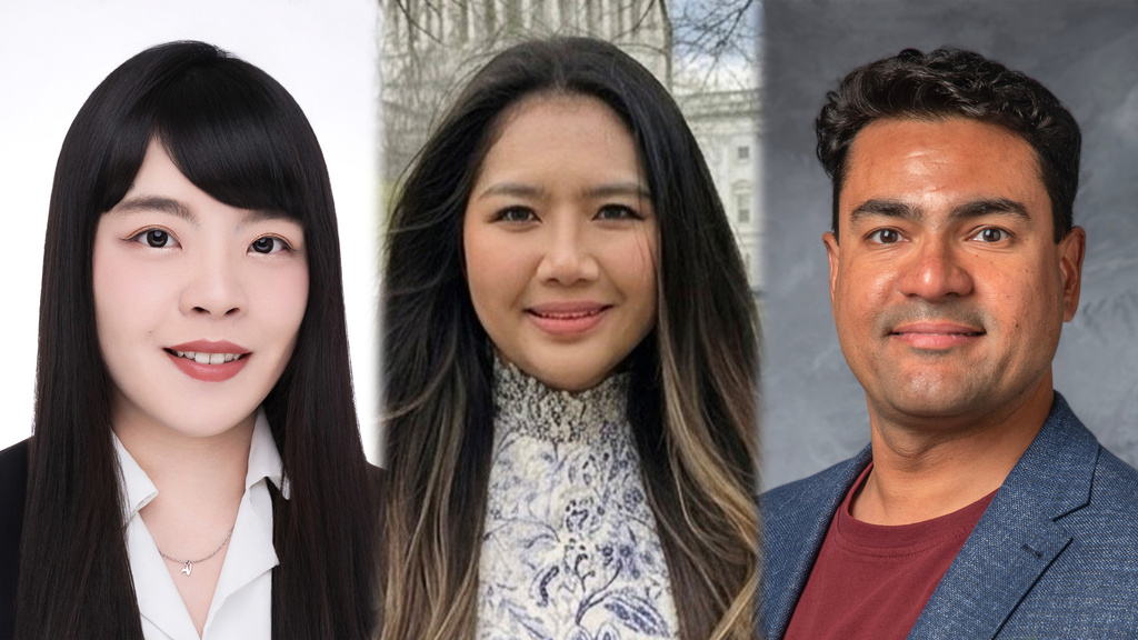 Three side-by-side portrait of Teaching and Learning Graduate Students